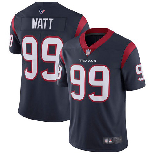 Houston Texans Limited Navy Blue Men J J  Watt Home Jersey NFL Football #99 Vapor Untouchable